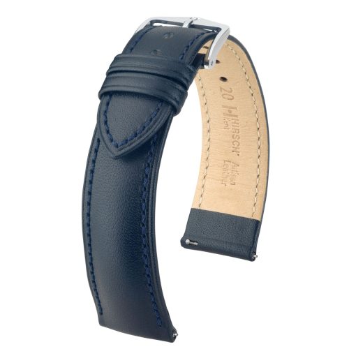 Hirsch Kent Sötétkék óraszíj - 22mm / L -120/80mm
