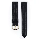 Hirsch Camelgrain Fekete óraszíj - 18mm / L -120/80mm
