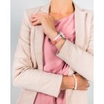 Hirsch Duke Metallic Rózsaszín óraszíj - 20mm / M - 110/70mm