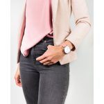 Hirsch Duke Metallic Rózsaszín óraszíj - 20mm / M - 110/70mm