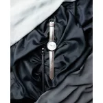 Hirsch Duke Metallic Ezüst óraszíj - 20mm / M - 110/70mm