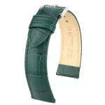 Hirsch Duke Sötétzöld óraszíj - 20mm / L -120/80mm