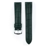 Hirsch Duke Sötétzöld óraszíj - 20mm / L -120/80mm