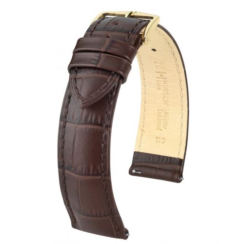 Hirsch Duke Sötétbarna óraszíj - 12mm / M -110/70mm