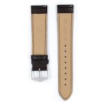 Hirsch Merino Sötétbarna óraszíj - 20mm / L -120/80mm