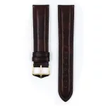 Hirsch Ascot Sötétbarna óraszíj - 18mm / L -120/80mm