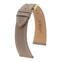 Hirsch Bologna Taupe óraszíj - 20mm / M - 110/70mm