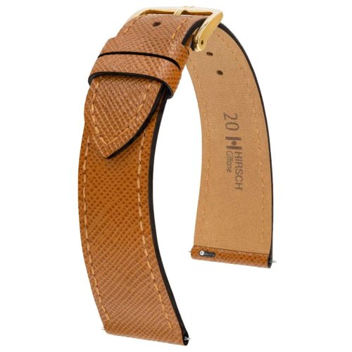 Hirsch Giffone Aranybarna óraszíj - 22mm / L -120/80mm