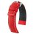 Hirsch Carbon Piros óraszíj - 22mm / L -120/80mm