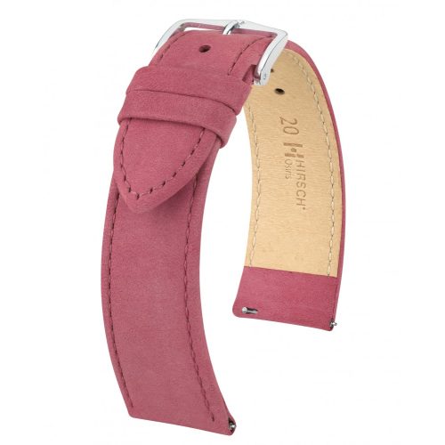 Hirsch Osiris Nubuck Mályva óraszíj - 22mm / L - 110/70mm