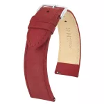 Hirsch Osiris Nubuck Burgundi óraszíj - 16mm / M - 110/70mm