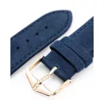 Hirsch Osiris Nubuck Sötétkék óraszíj - 18mm / M - 110/70mm