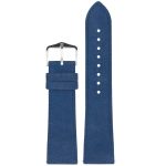Hirsch Osiris Nubuck Sötétkék óraszíj - 20mm / M - 110/70mm