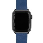 Hirsch Osiris Nubuck Sötétkék óraszíj - 20mm / M - 110/70mm