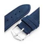 Hirsch Osiris Nubuck Sötétkék óraszíj - 20mm / M - 110/70mm