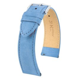   Hirsch Osiris Nubuck Világoskék óraszíj - 14mm / M - 110/70mm