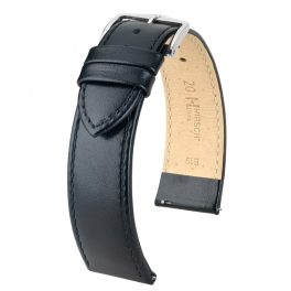 Hirsch Osiris Fekete óraszíj - 21mm / L -120/80mm Hirsch Osiris Fekete óraszíj - 21mm / L -120/80mm