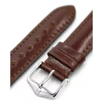 Hirsch Siena Sötétbarna óraszíj - 19mm / L -120/80mm