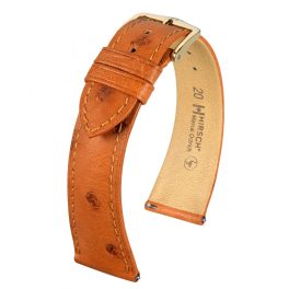   Hirsch Massai Ostrich Aranybarna óraszíj - 20mm / L -120/80mm