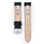 Hirsch Rally Fekete óraszíj - 22mm / L -120/80mm