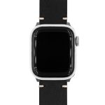 Hirsch Ranger fekete Apple Watch óraszíj - 22mm / L -120/80mm