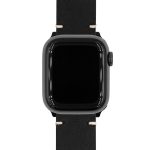 Hirsch Ranger fekete Apple Watch óraszíj - 22mm / L -120/80mm