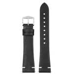 Hirsch Bagnore Fekete óraszíj - 20mm / L -120/80mm