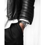 Hirsch Bagnore Fekete óraszíj - 22mm / L -120/80mm