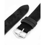 Hirsch Serro Fekete óraszíj - 20mm / L -120/80mm