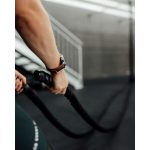 Hirsch Ayrton Fekete/Piros Fekete csattal óraszíj - 20mm / L -120/80mm