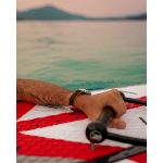 Hirsch Robby Fekete/Narancssárga óraszíj - 20mm / L -120/80mm