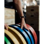 Hirsch Robby Fekete/Narancssárga óraszíj - 20mm / L -120/80mm