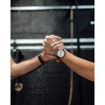 Hirsch Robby Fekete/Narancssárga óraszíj - 20mm / L -120/80mm