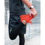 Hirsch Andy Fekete/Piros óraszíj - 20mm / L -120/80mm