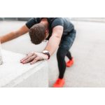 Hirsch Andy Fekete/Piros óraszíj - 22mm / L -120/80mm