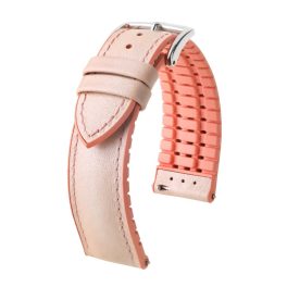 Hirsch Lindsey Rózsaszín óraszíj - 20mm / M - 110/70mm