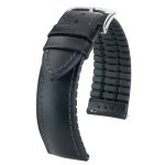 Hirsch James Fekete óraszíj - 18mm / L -120/80mm