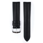 Hirsch James Fekete óraszíj - 18mm / L -120/80mm