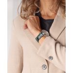 Hirsch Paul Sötétzöld óraszíj - 22mm / L -120/80mm