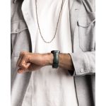 Hirsch Paul Sötétzöld óraszíj - 22mm / L -120/80mm