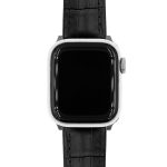 Hirsch Paul fekete Apple Watch óraszíj - 22mm / L -120/80mm