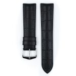 Hirsch Paul Fekete óraszíj - 22mm / XL - 120/100mm