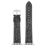 Hirsch Stone Fekete Apple Watch óraszíj - 22mm / L -120/80mm