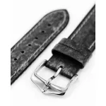 Hirsch Stone Fekete Apple Watch óraszíj - 22mm / L -120/80mm