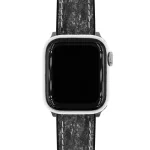 Hirsch Stone Fekete Apple Watch óraszíj - 22mm / L -120/80mm