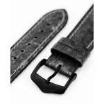Hirsch Stone Fekete Apple Watch óraszíj - 22mm / L -120/80mm