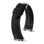 Hirsch Arne Fekete Apple Watch óraszíj - 20mm / L -120/80mm