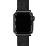 Hirsch Arne Fekete Apple Watch óraszíj - 20mm / L -120/80mm