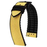 Hirsch Arne Citromsárga óraszíj - 20mm / L -120/80mm