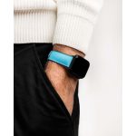 Hirsch Arne Türkizkék óraszíj - 20mm / L -120/80mm